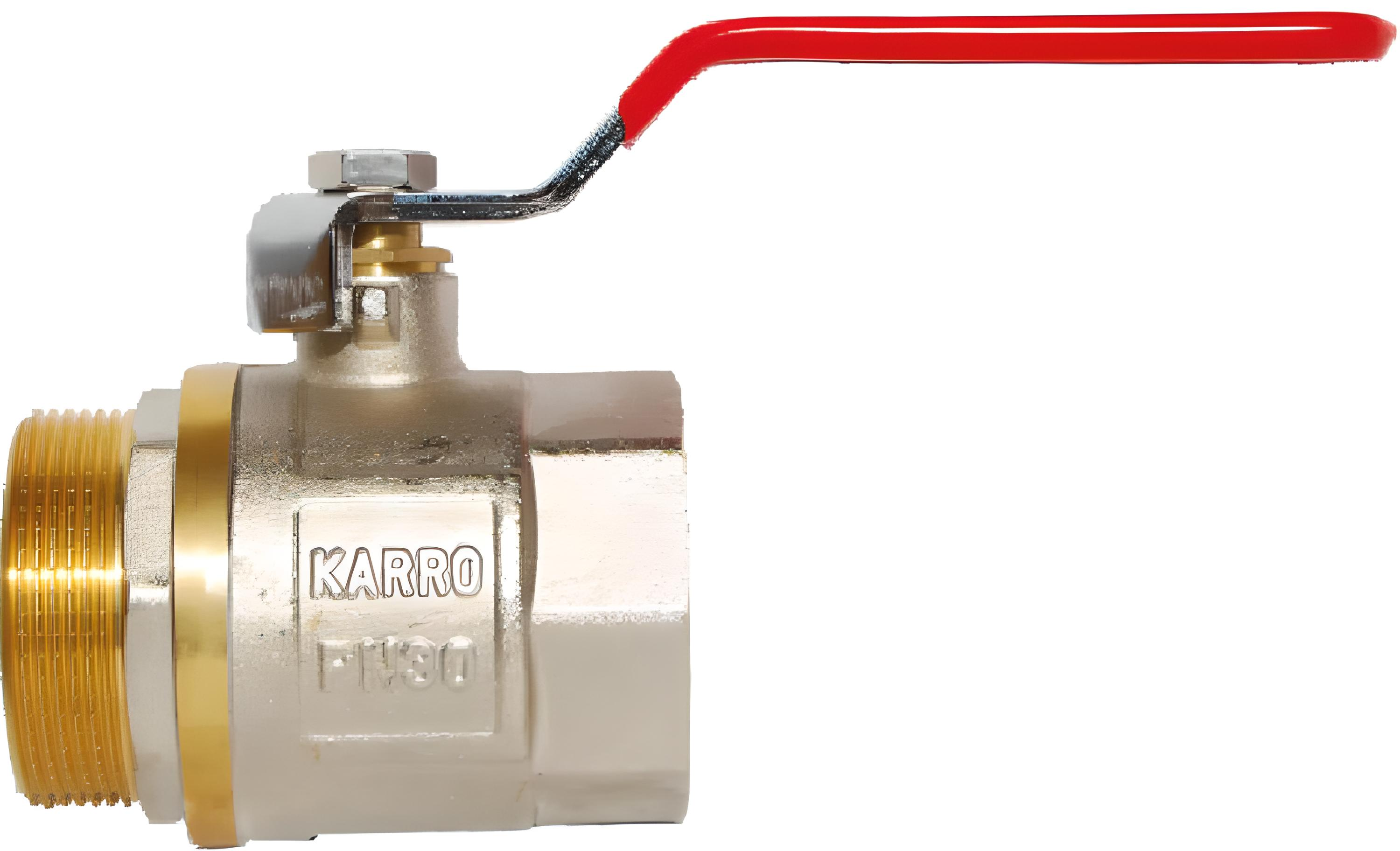 Кран шаровой Karro ВЗ 3/4" Красный (1039091)