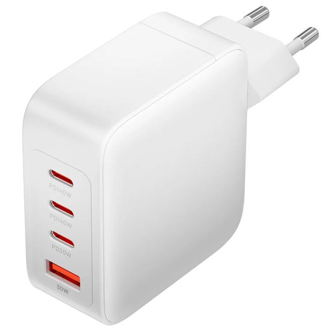 Зарядное устройство Vention 140W 3xType-C 1xUSB PD3.1 QC3.0 GaN 5V 3A White (FEIW0-EU) Зарядное устройство Vention 140W 3xType-C 1xUSB PD3.1 QC3.0 GaN 5V 3A White (FEIW0-EU)