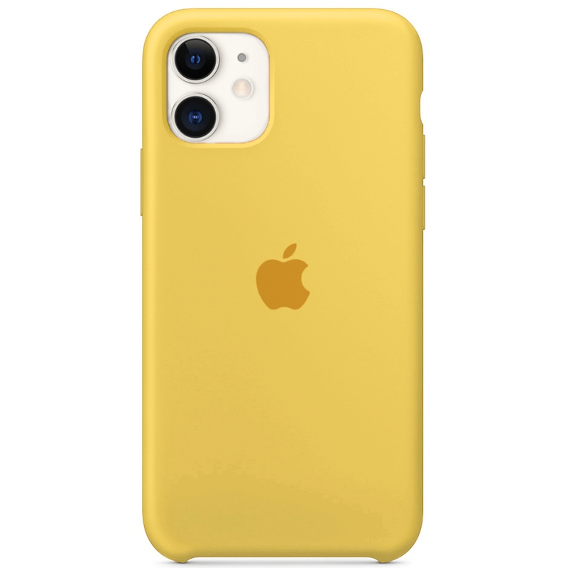 Чехол GoVern Silicone Case Full для Apple iPhone 11 Yellow