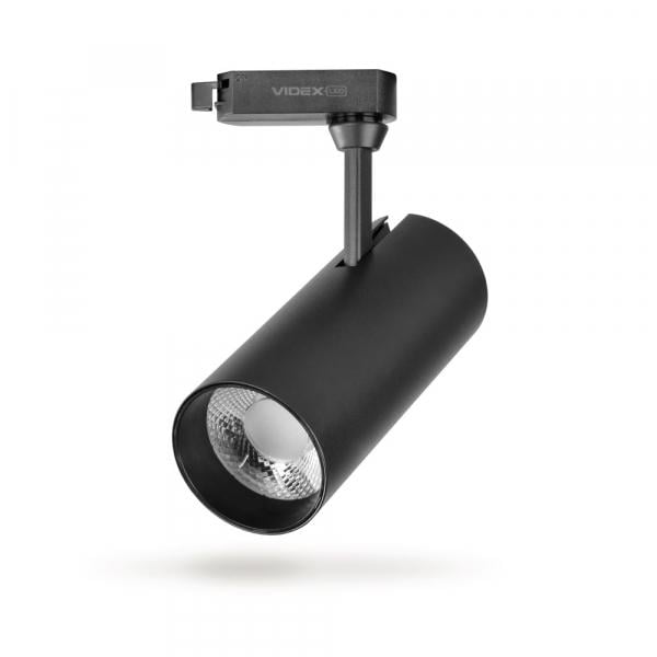 Світильник LED трековий Videx 20W 4100K Чорний (00000010438)