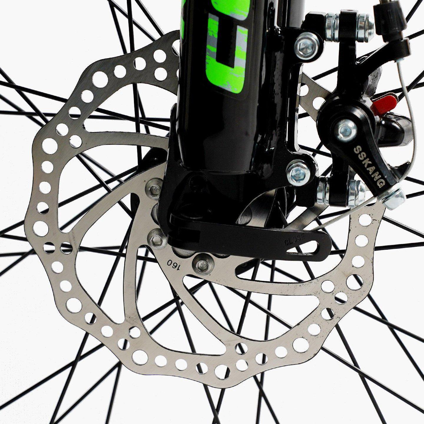 Велосипед гірський двопідвісний Corso Rend 26"/15" Чорно-зелений (799510904) - фото 5