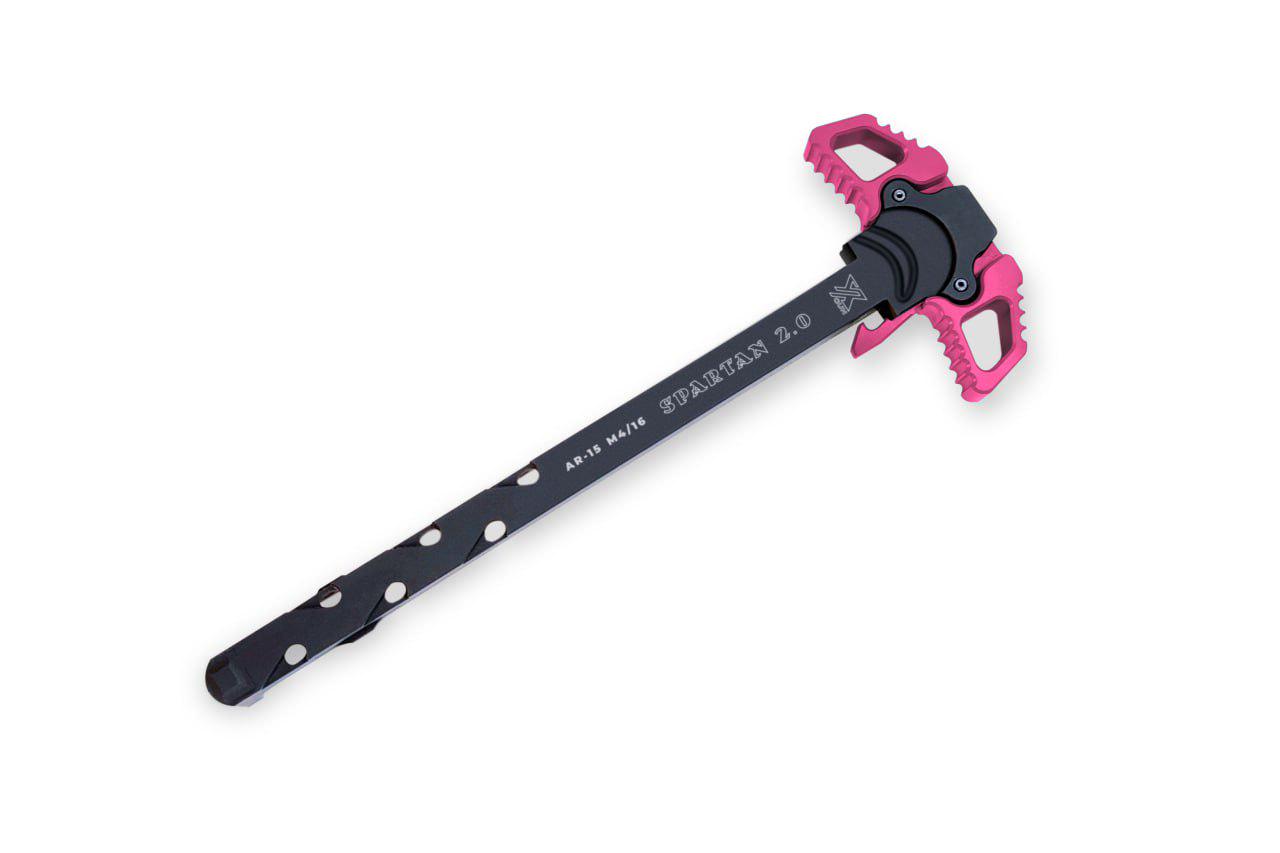 Рукоятка взведения Xgun Spartan 2.0 двусторонняя AR15 Pink