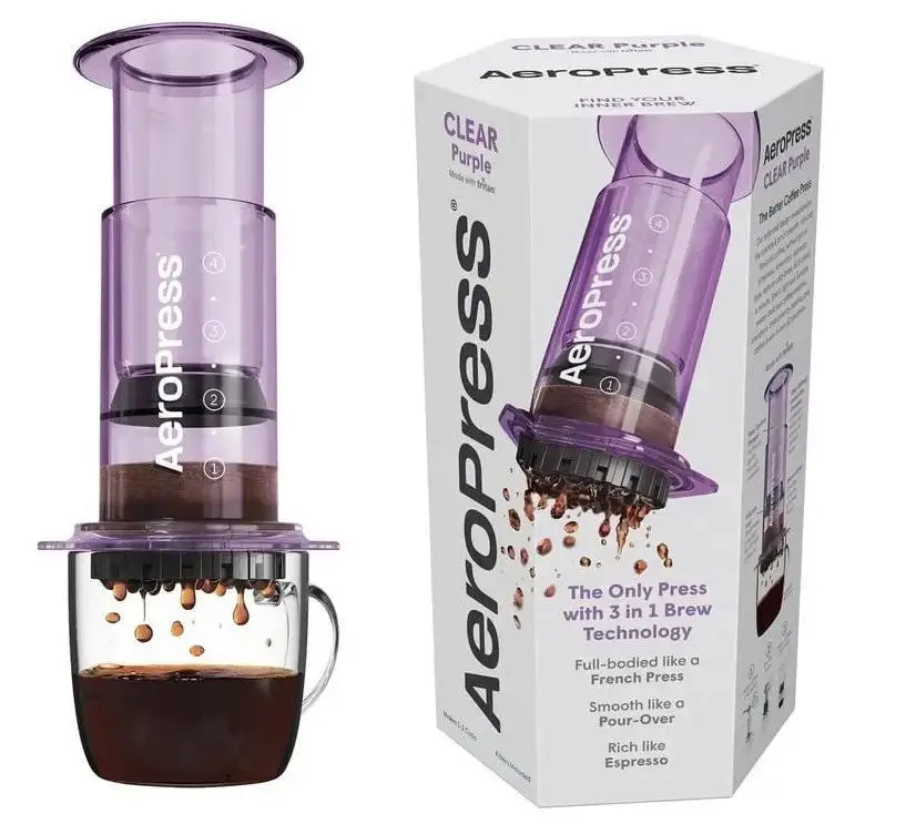 Аэропресс для приготовления кофе AeroPress Inc Clear Purple (90PR05)