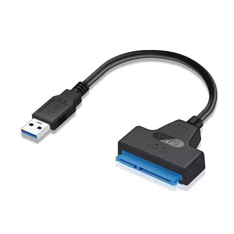 Кабель адаптер SATA 3 22pin to USB 6Gbps Black