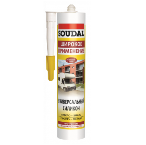 Герметик силиконовый SOUDAL 280 мл Белый (99900376)