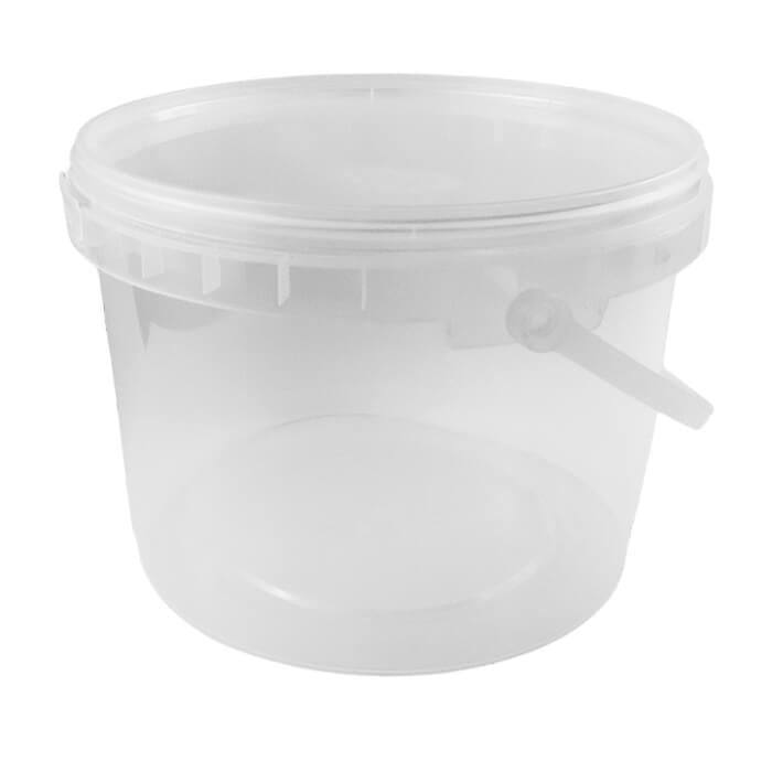 Контейнер-відро пластиковое пищевое 3 л 20 шт. Прозрачный (1688)