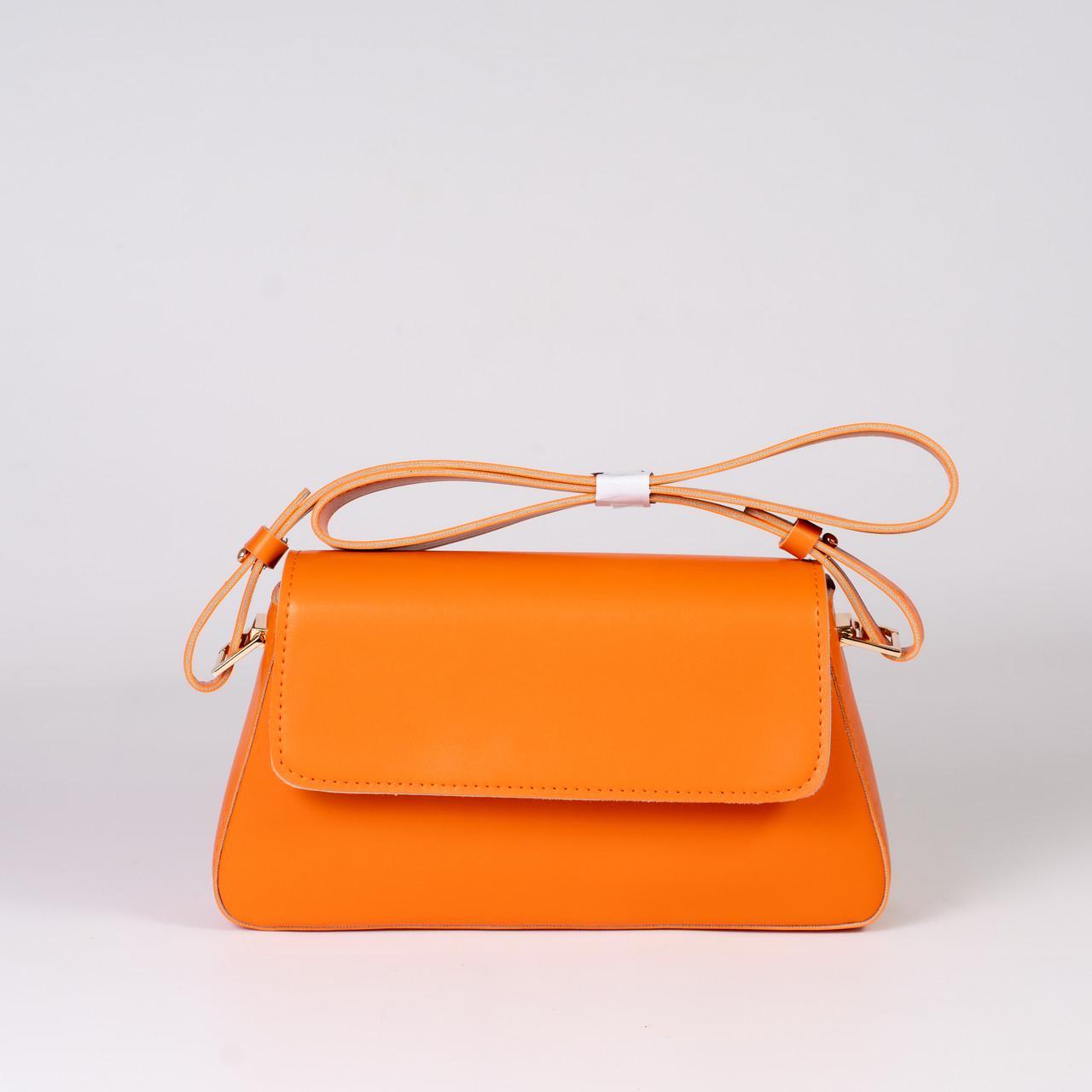 Сумка жіноча багет XENIA № 26-24 Помаранчевий - фото 1 Сумка жіноча багет XENIA № 26-24 Помаранчевий - фото 1