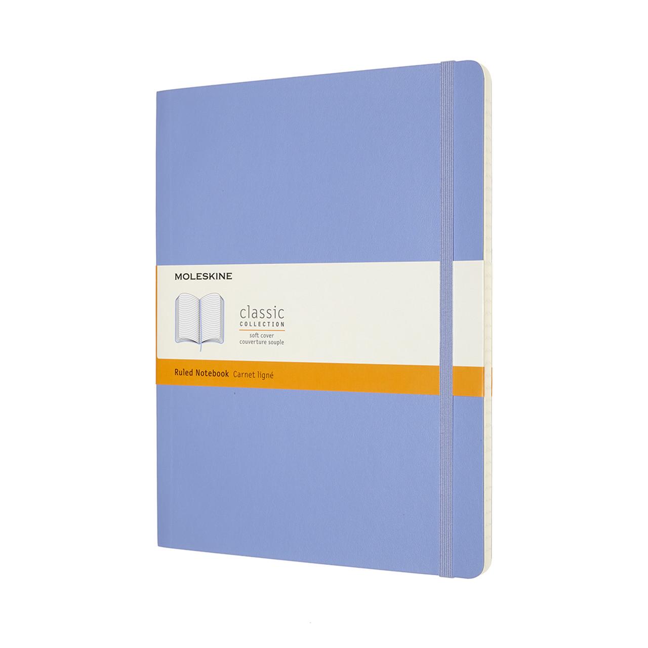 Блокнот Moleskine Classic великий 19х25 см в лінію блакитна гортензія м'яка обкладинка (8056420850956)