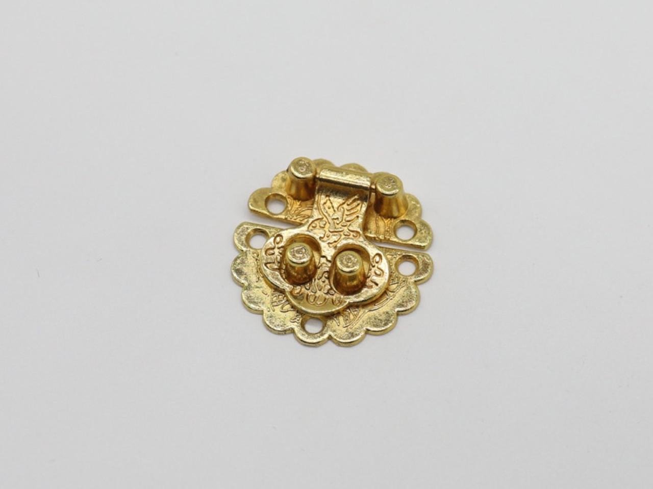 Замок круглый литый 30х30 мм Золотой (464696658)