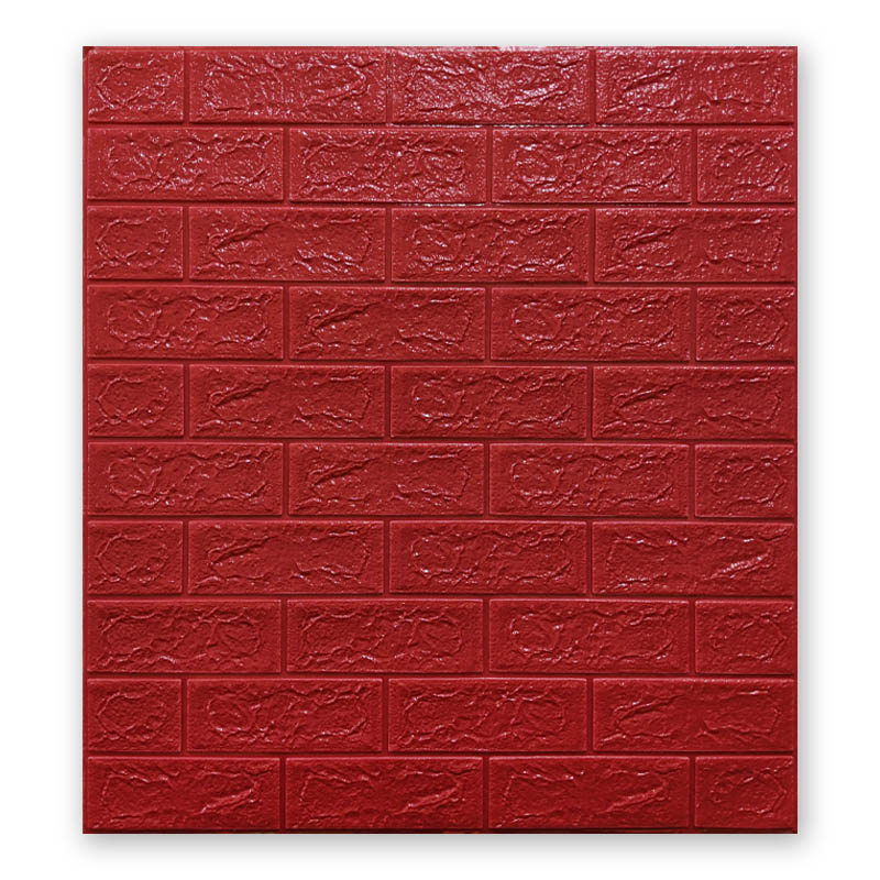 Самоклеящаяся 3D панель Sticker Wall 700x700x5 мм Красный (00183)