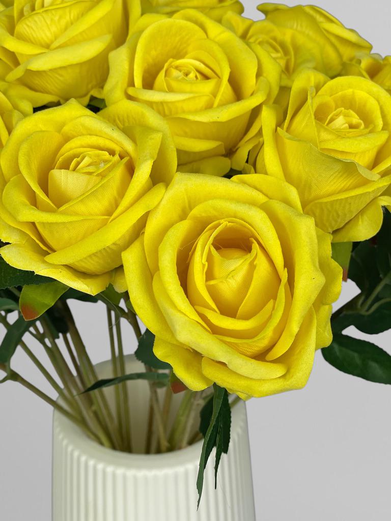 Роза на стебле 51 см Ярко-желтый (К02082) - фото 3