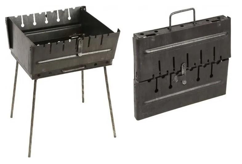 Мангал-валіза 3 мм на 6 шампурів (AWN-00142) - фото 2