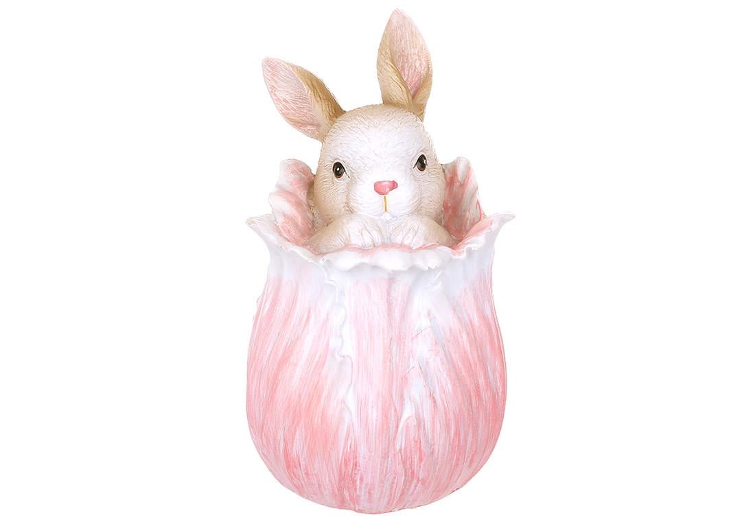 Декоративная фигурка BonaDi Зайчик в бутоне 13 см (838-552)