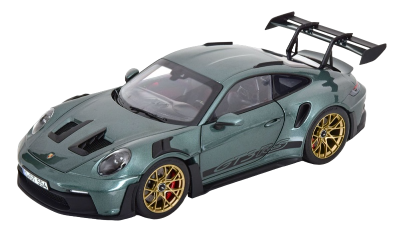 Модель автомобиля 1:18 Porsche 911 992 GT3 RS Coupe 2022 Limite Edition Malachite Green Metallic (187356)