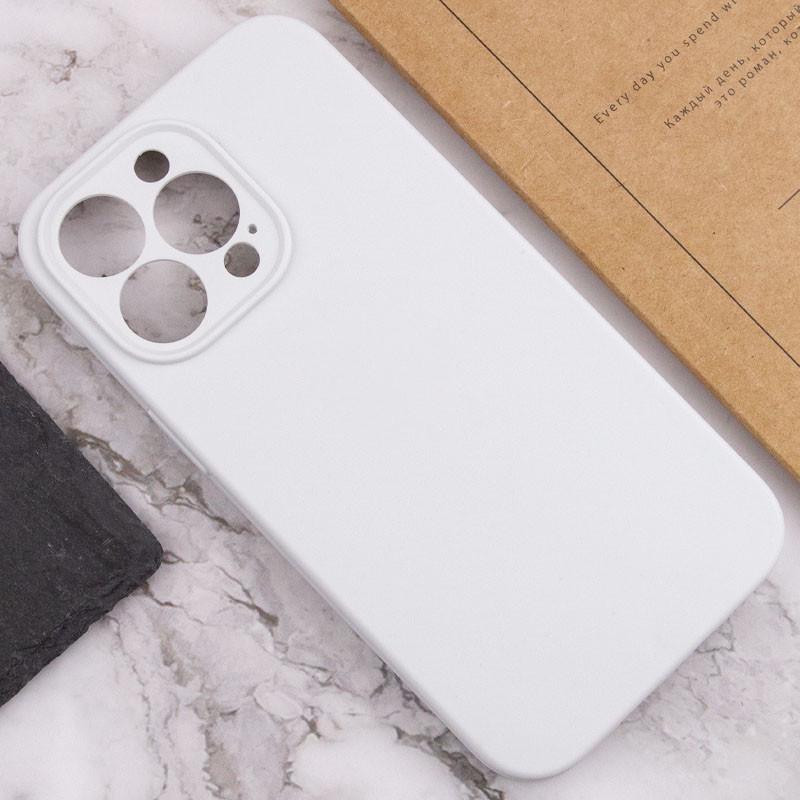 Протиударний чохол Silicone Case Full Camera Protective (AA) NL для Apple iPhone 15 Pro Max (6.7") Білий / White - фото 5