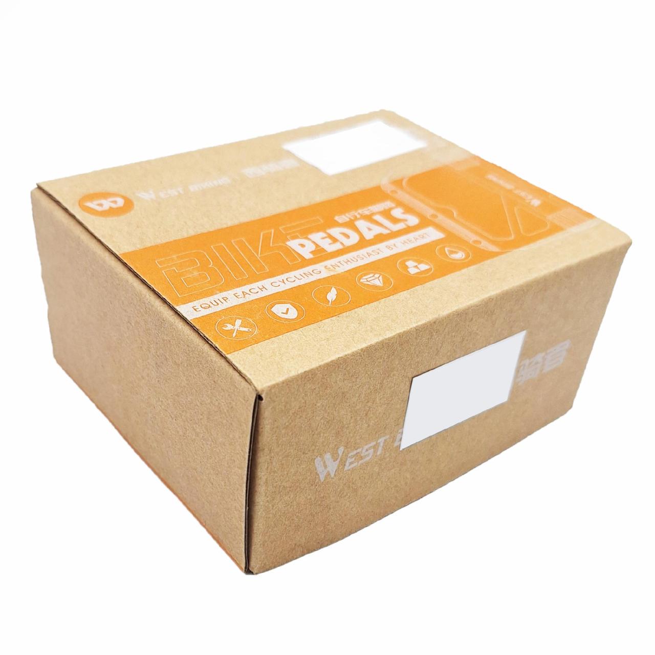 Педали велосипедные шоссейные алюминиевые West Bsking YP0802095 на промподшипниках Черный (G0000989) - фото 4