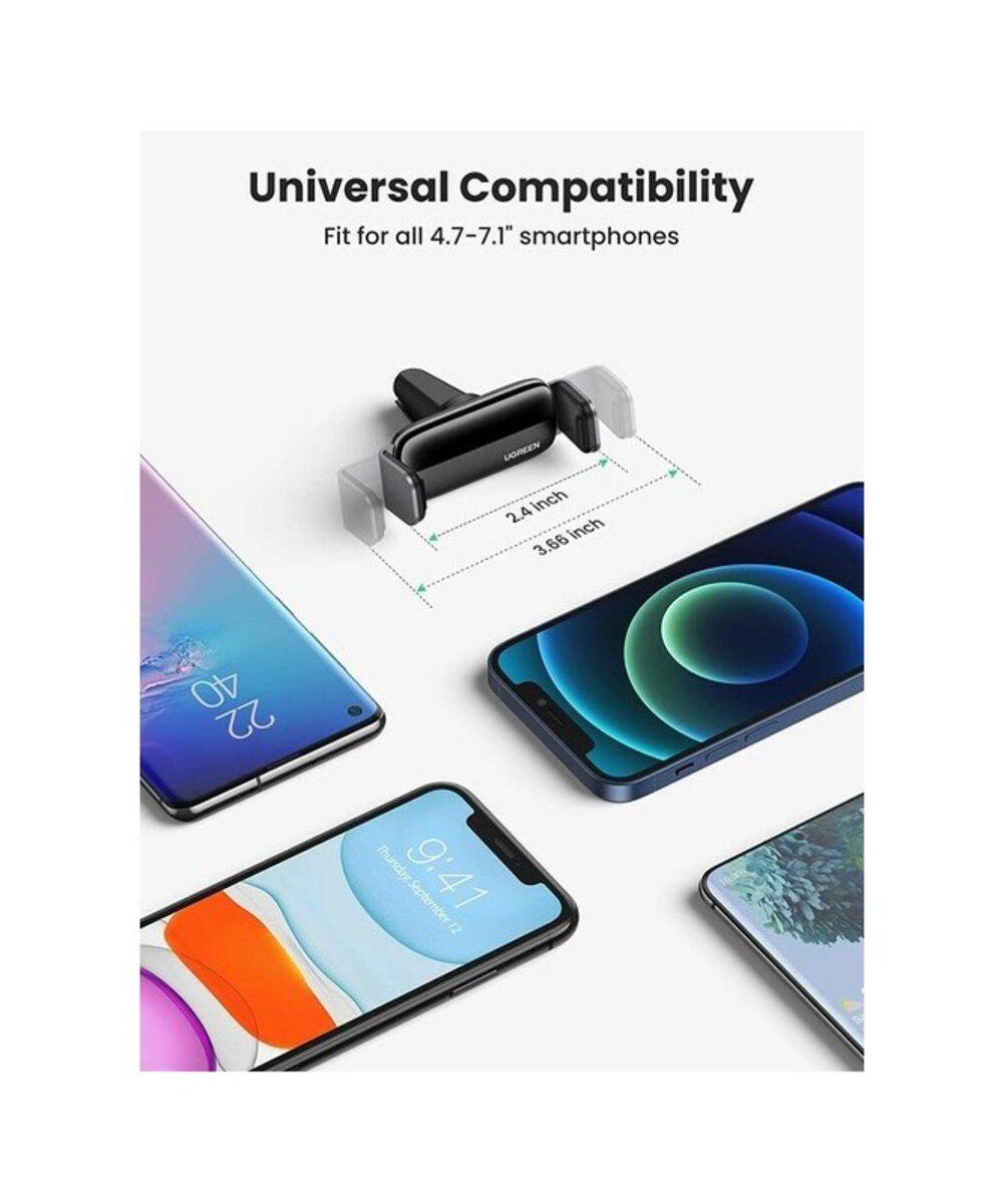 Держатель для телефона автодержатель UGREEN LP120 Air Vent Phone Holder Black (UGR-10422) - фото 2