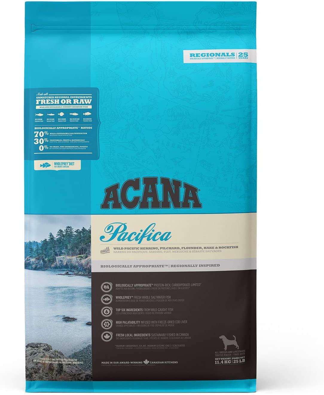 Корм беззерновой Acana Pacifica Dog для собак всех пород 11,4 кг (26494)