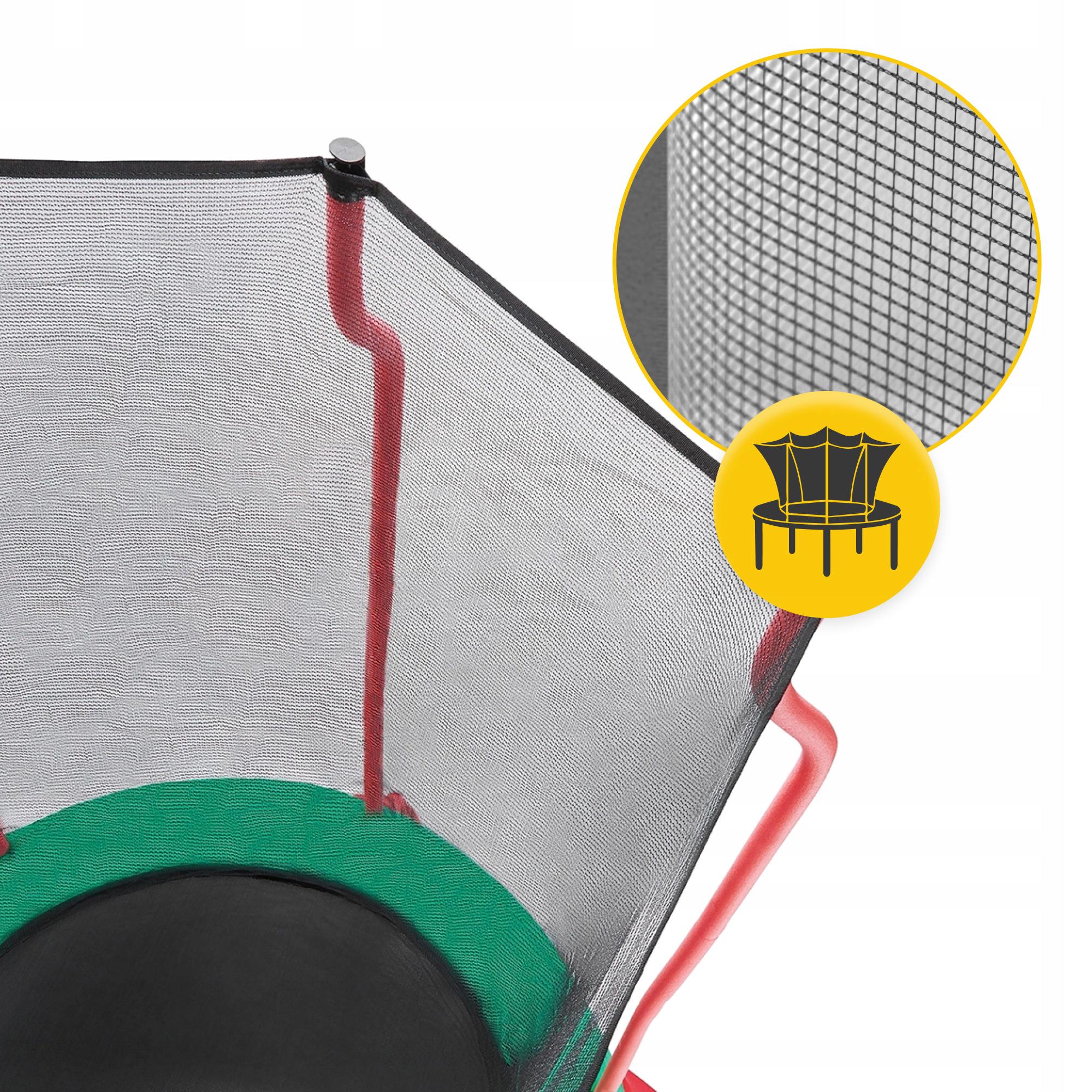 Батут детский для дома 4FIZJO Kids 140 см Green/Red (P-5907739319456) - фото 7