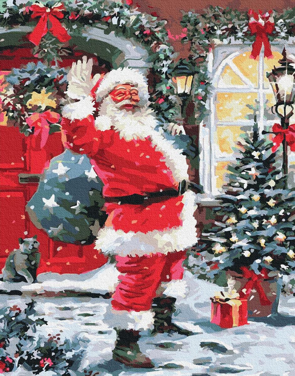 Картина за номерами Brushme Доставка подарунків 40x50 см (BK-GX21429)