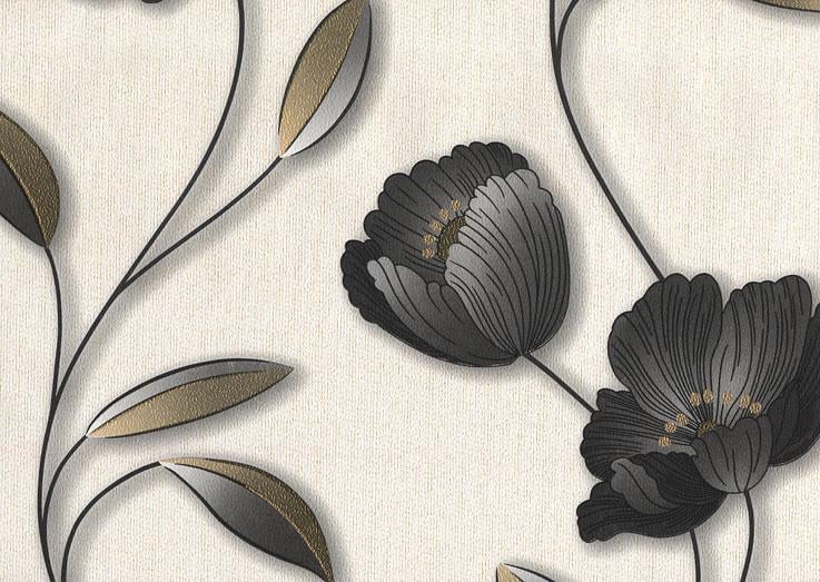 Обои тисненные Эксклюзив Люкс на бумажной основе 0,53х10,05 м Светло-серый (031-01)