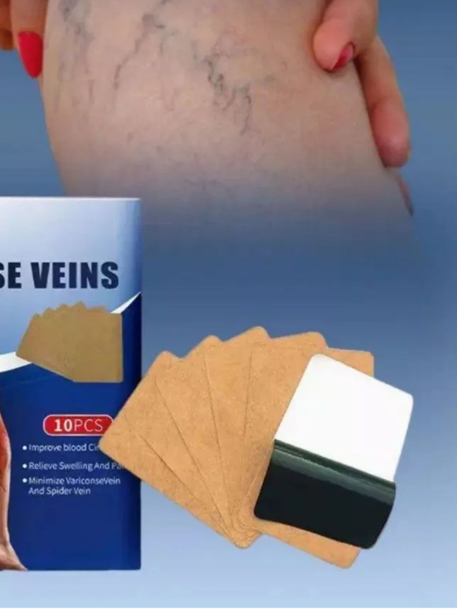 Медичний пластир Varicose Veins Patch від варикозу/від болю та набряків у ногах 10 шт. - фото 4