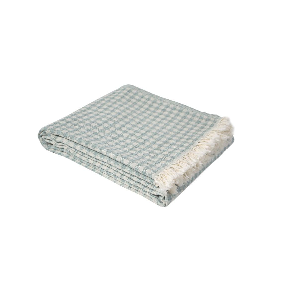 Покрывало Lotus Home Checked Gingham 190х225 см Зеленый (26668184)
