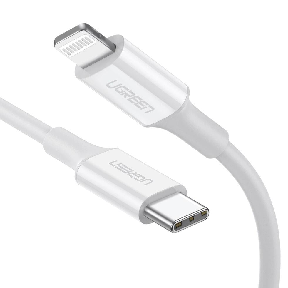 Кабель UGREEN MFi Lightning to USB-C 1 м White (10493)