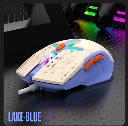 Мышь игровая компьютерная XUNFOX H6B RGB 3600 DPI Синий - фото 7 Мышь игровая компьютерная XUNFOX H6B RGB 3600 DPI Синий - фото 7