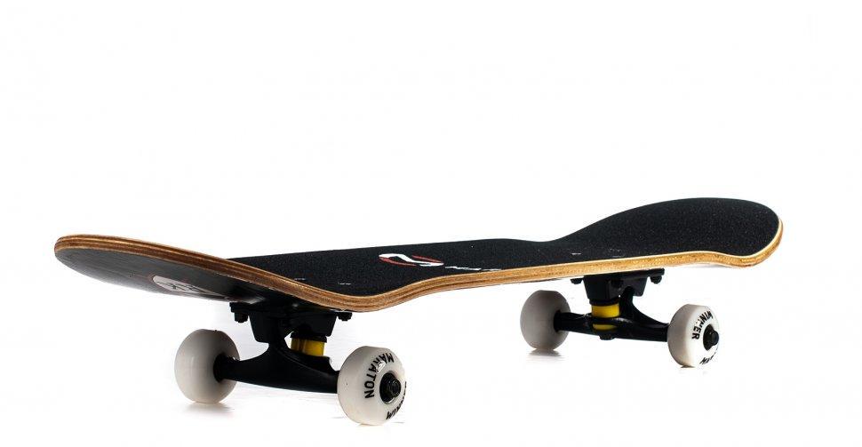 Скейтборд El Primo натуральное дерево Canada трюковой для подростка Pinesky Stark с росписью Конверсы