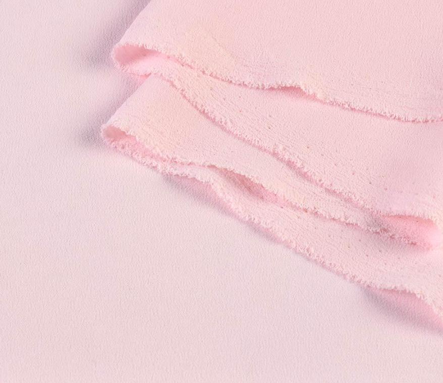 Ткань креп стрейч ширина 150 см Розовый (11412.007) - фото 1