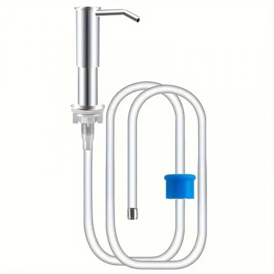 Дозатор для миючого засобу та мила вбудований в мийку Silver (128463) Дозатор для миючого засобу та мила вбудований в мийку Silver (128463)