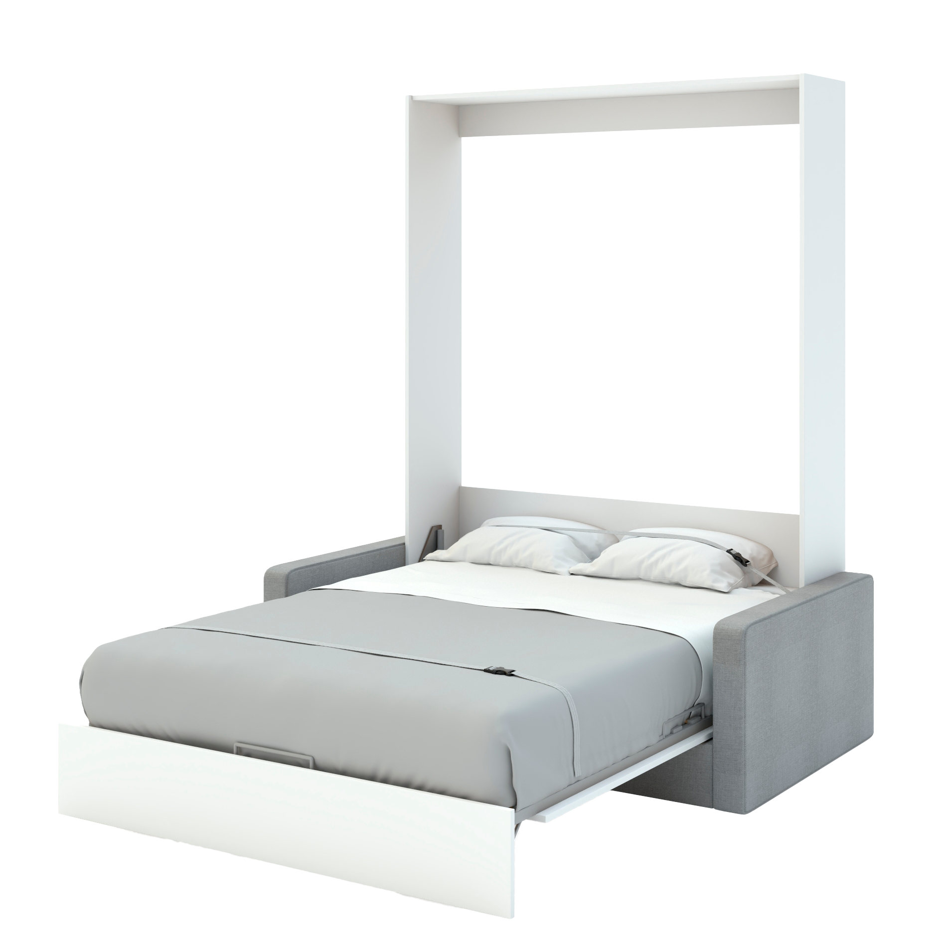 Шкаф-кровать-диван MIRA SOFA NEW-140 Белый Бриллиант