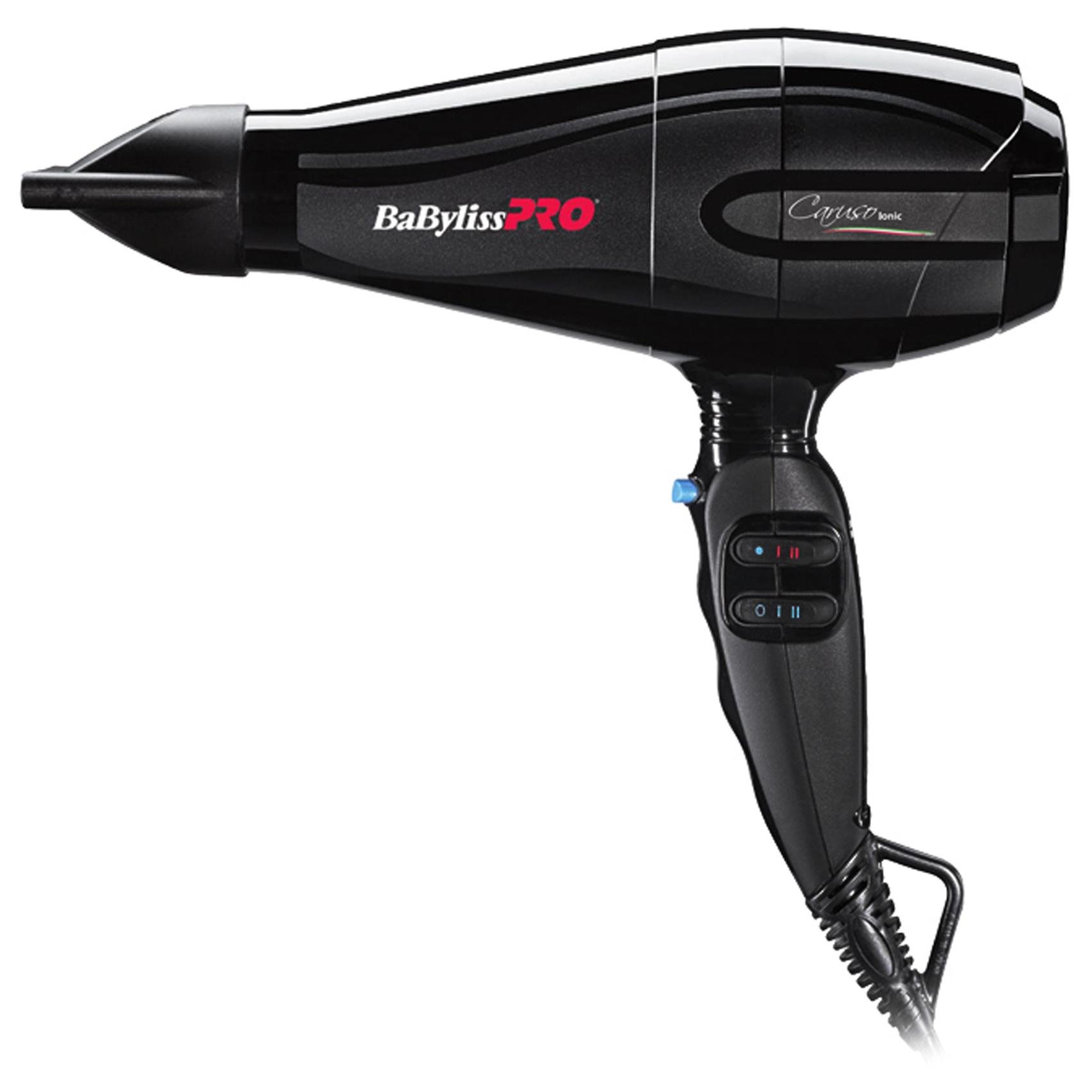 Фен для волосся BaByliss PRO Caruso Ionic BAB6510IRE з іонізацією 2400 Вт Чорний (7183)