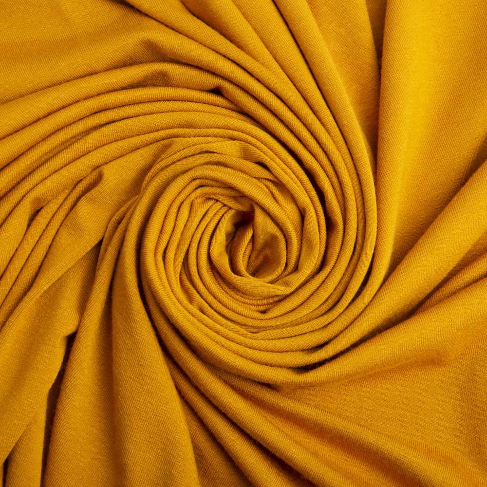 Тканина трикотаж віскоза Валенсія Гірчиця (23328)