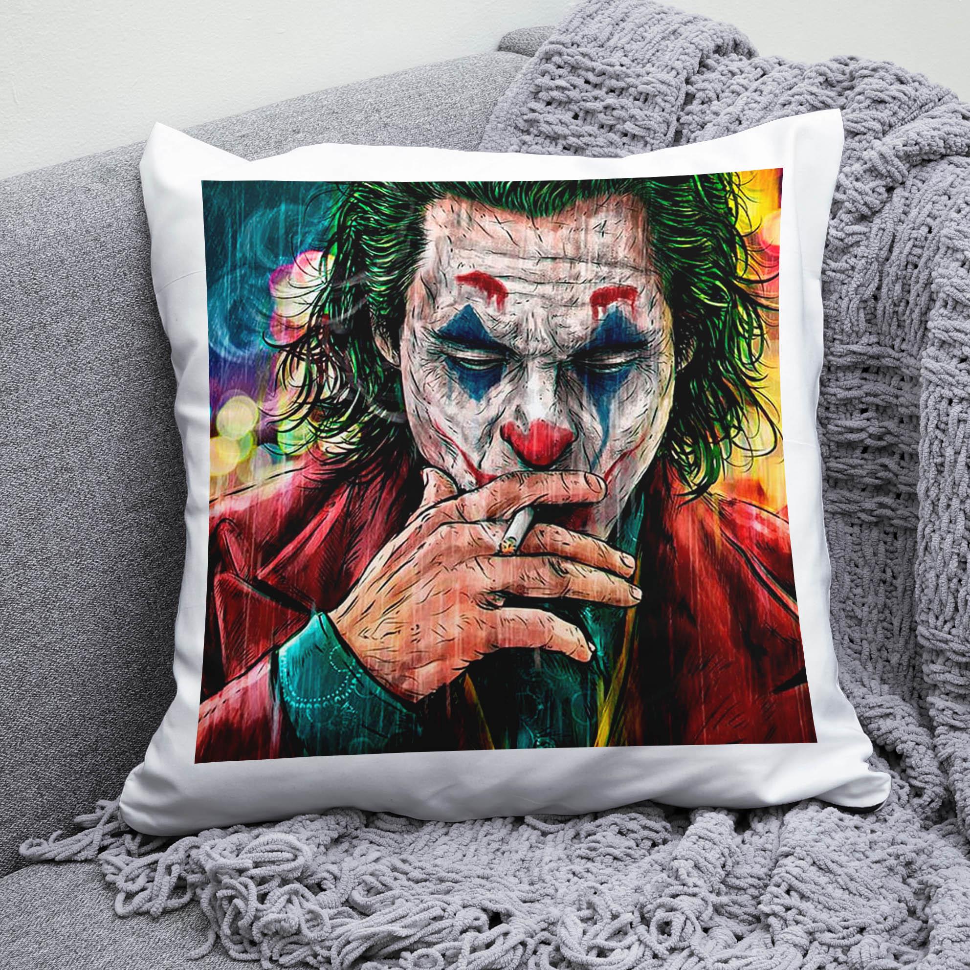 Плюшевая подушка квадрат с принтом Joker DC Comics "2
