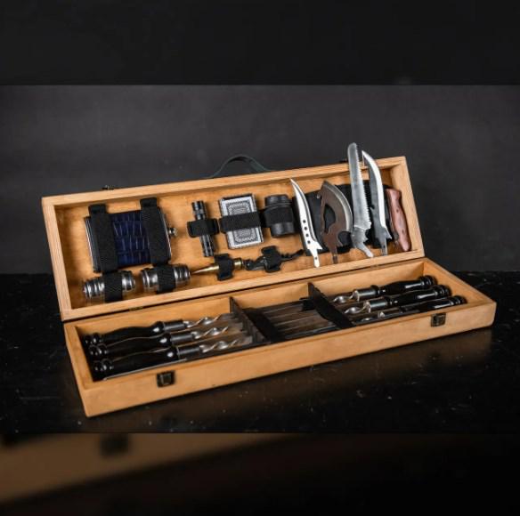 Набор для пикника Grills G007 на 6 человек большой Светлое дерево (4429163f).