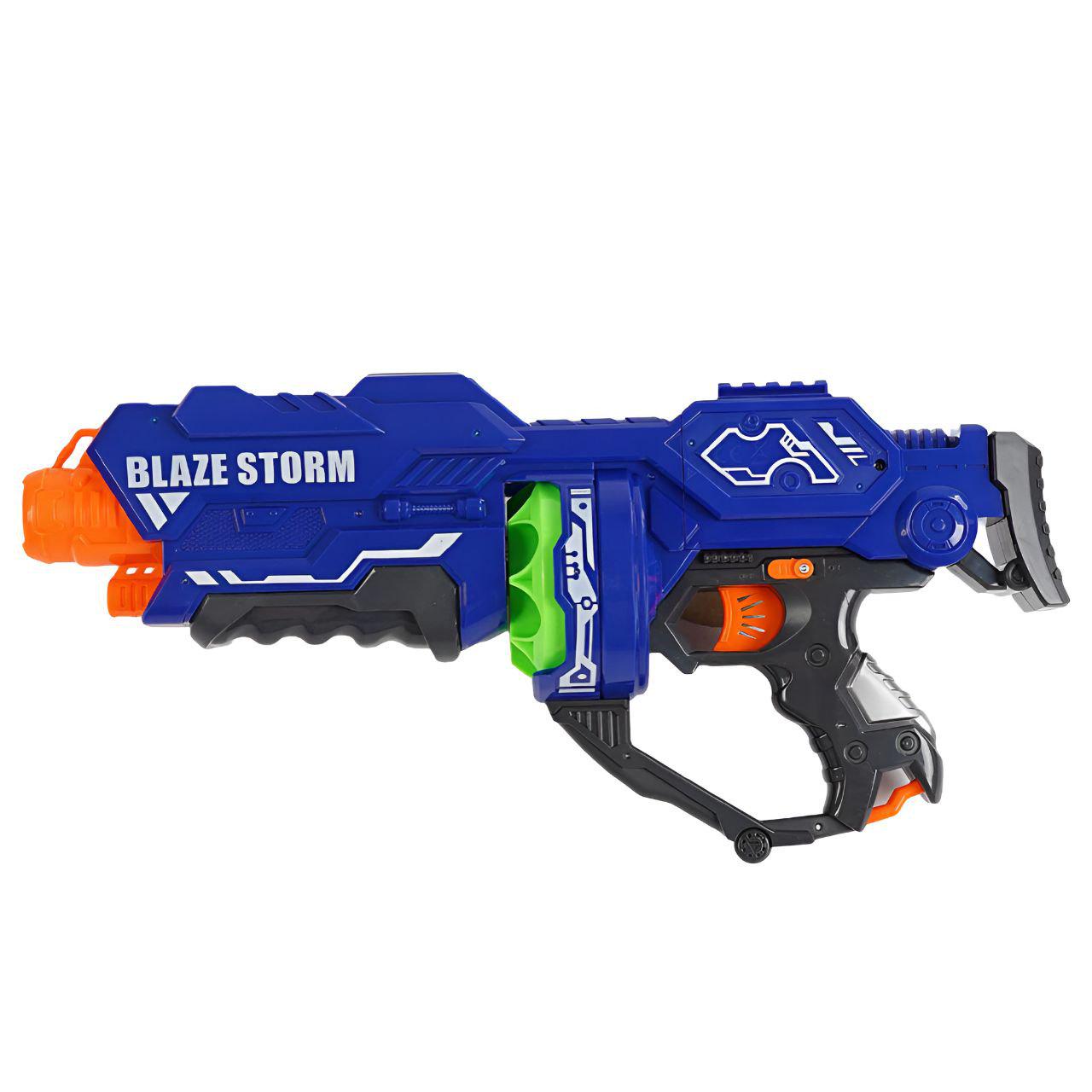 Автомат ZC 7116 12 мягких патронов со звуком на батарейках Синий Автомат ZC 7116 12 мягких патронов со звуком на батарейках Синий