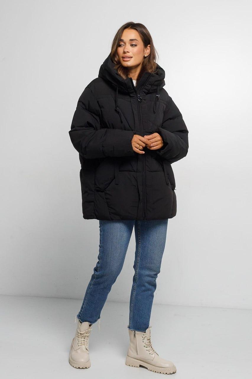 Куртка-пуховик Зефірка коротка S Чорний (5733a/S) - фото 5 Куртка-пуховик Зефірка коротка S Чорний (5733a/S) - фото 5