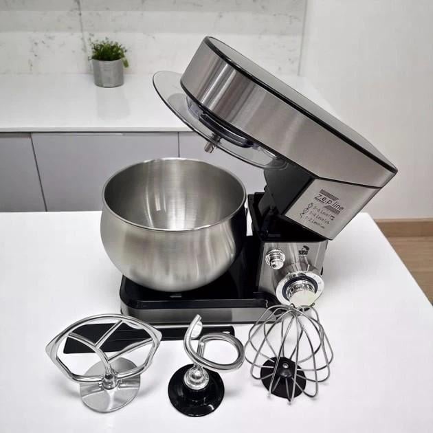 Міксер Zepline з нержавіючої сталі кухонний комбайн з чашею 3500 Вт (ZP-105) - фото 3 Міксер Zepline з нержавіючої сталі кухонний комбайн з чашею 3500 Вт (ZP-105) - фото 3