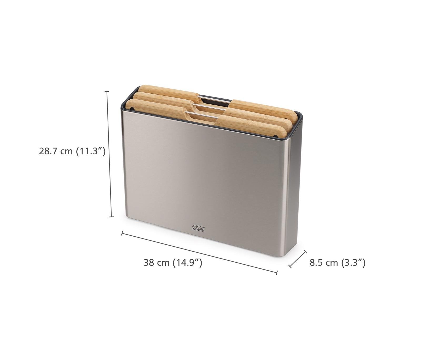 Набір обробних дощок Joseph Joseph Folio Steel Bamboo 4 пр. (60229) - фото 11