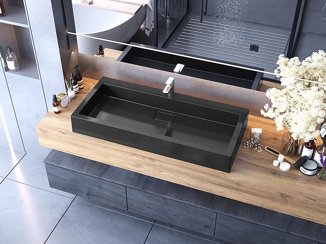 Умывальник накладной Status Aria 100 Black (30557446)