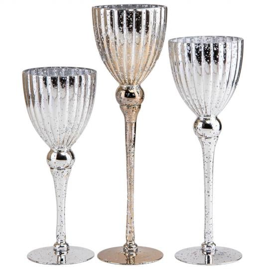 Набор подсвечников Осветление из стекла 30-40 см 3 шт. Серебряный/Золотой (150-81-2006-019) Набор подсвечников Осветление из стекла 30-40 см 3 шт. Серебряный/Золотой (150-81-2006-019)