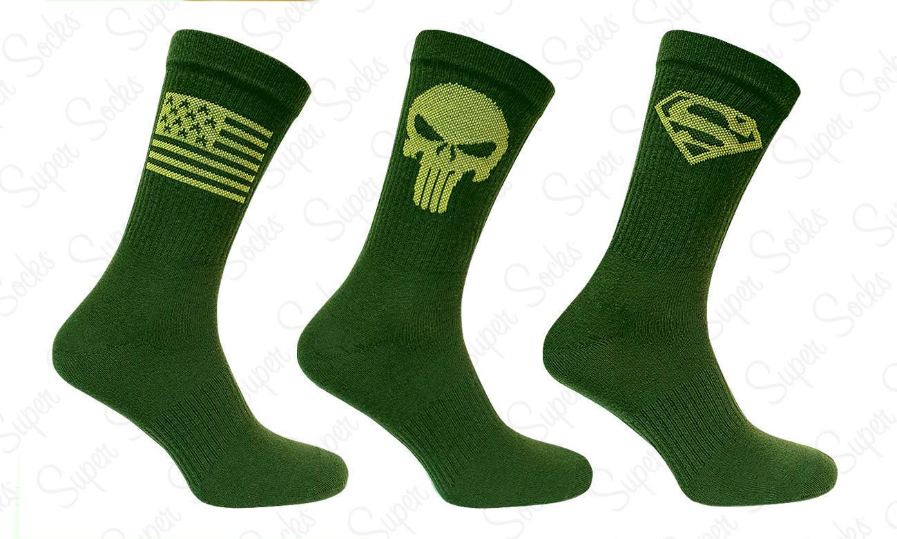Носки универсальные демисезонные Super Socks 010.S016 MARVEL р. 42-44 Хаки (65193)