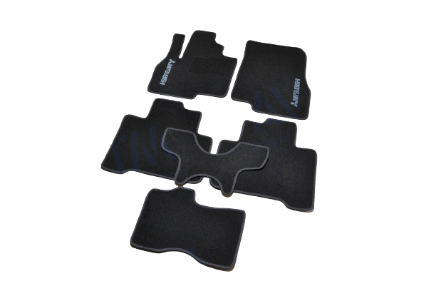 Килимки в салон ворсові для Mitsubishi Grandis 2003-2011 6 місць Чорний (1398313512)