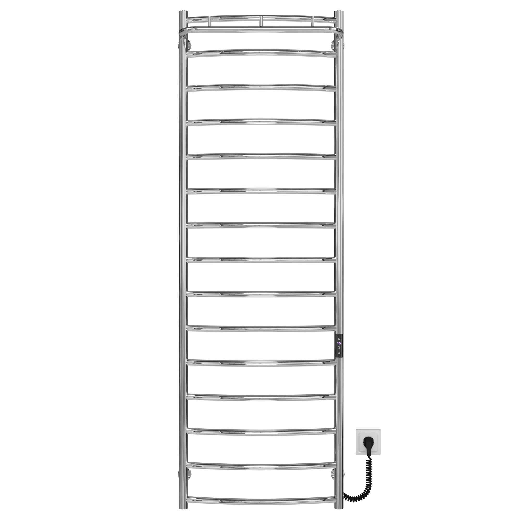 Полотенцесушитель электрический Deffi Классик N П15 JD03 правое подключение нержавеющая сталь 500х1600 мм Хром (C.KN.160.50.15.ECR1)