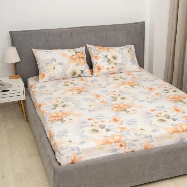 Простынь на резинке Viluta Цветочный принт сатин люкс 180x200x25 см с 2 наволочками 50х70 см Цветочный принт (1185) Простынь на резинке Viluta Цветочный принт сатин люкс 180x200x25 см с 2 наволочками 50х70 см Цветочный принт (1185)