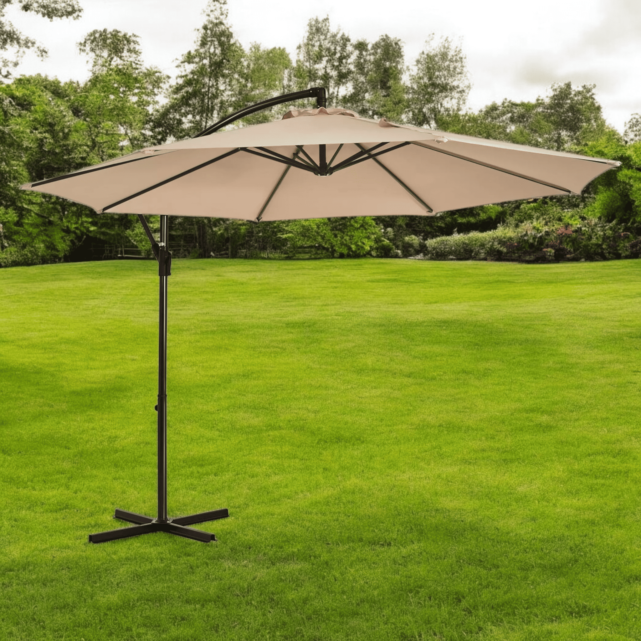 Садова парасолька WCG з поліестеру 160G сталевою рамою регульований кут нахилу з чохлом 3 м Бежевий (W-7011BE1) - фото 1 Садова парасолька WCG з поліестеру 160G сталевою рамою регульований кут нахилу з чохлом 3 м Бежевий (W-7011BE1) - фото 1
