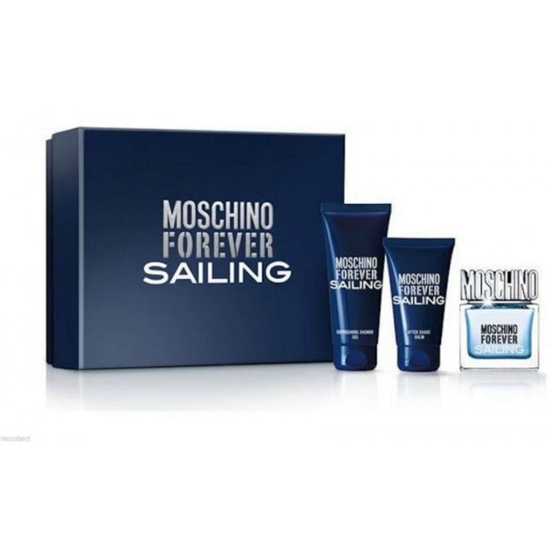 Подарочный набор для мужчин Moschino Forever Sailing туалетная вода 4,5 мл/гель для душа 25 мл/бальзам после бритья 25 мл (398008)