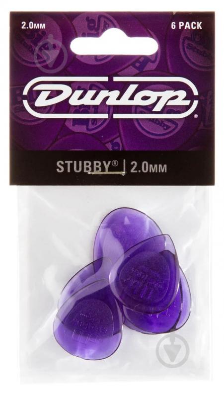Медиаторы Dunlop 474P2.0 Stubby Jazz Player's Pack 2.0 mm (6 шт.)
